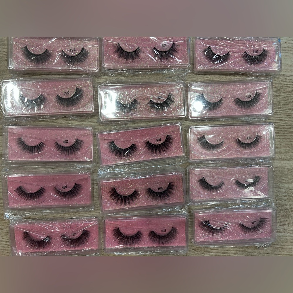 Bundle 15 new mink flasie fake Eyelashes